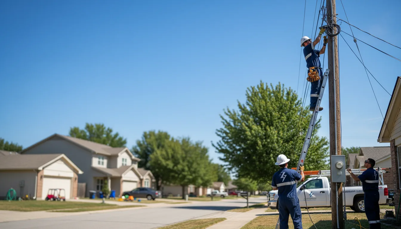 Residential electrician providing installation services in Wolcott, CT